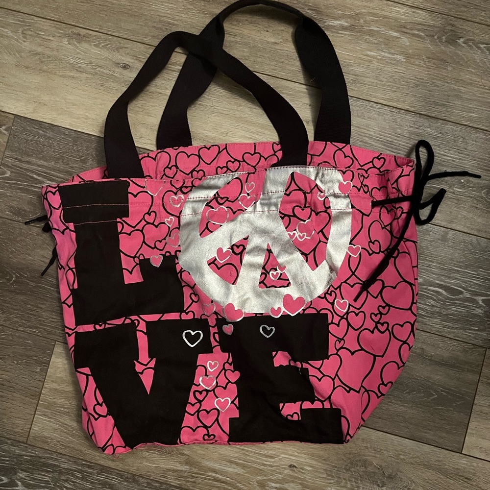 PINK Canvas Tote Bag